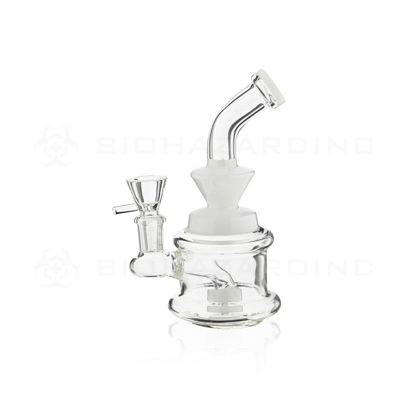 6" Mini Spool Water Pipe | White