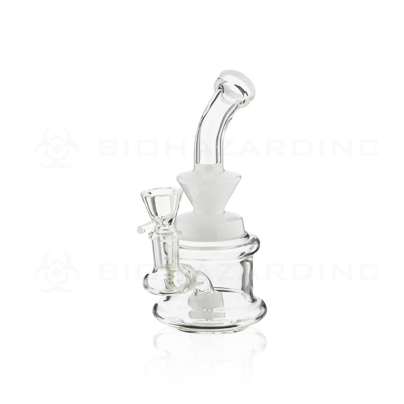 6" Mini Spool Water Pipe | White