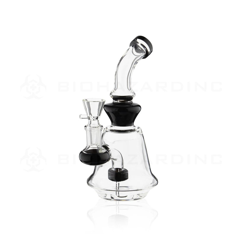 6" Mini Bell Beaker Water Pipe | Black Trim