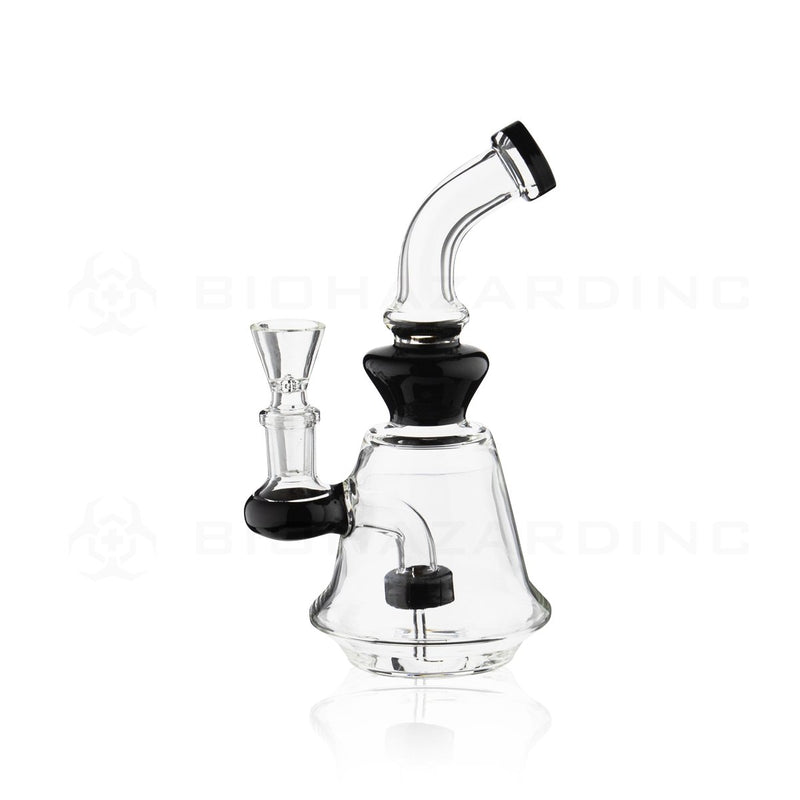 6" Mini Bell Beaker Water Pipe | Black Trim