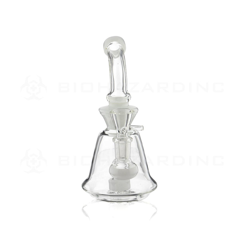 6" Mini Bell Water Pipe | White Trim