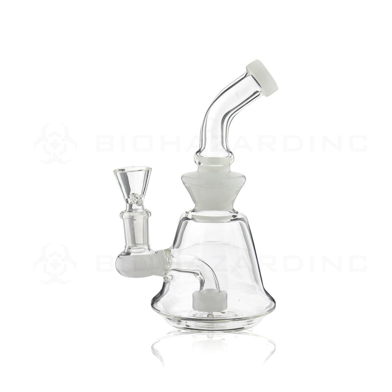 6" Mini Bell Water Pipe | White Trim