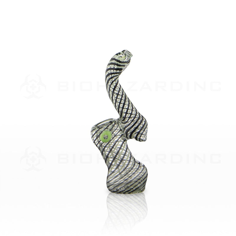 5" Latticino Striped Bubbler | Assorted Colors