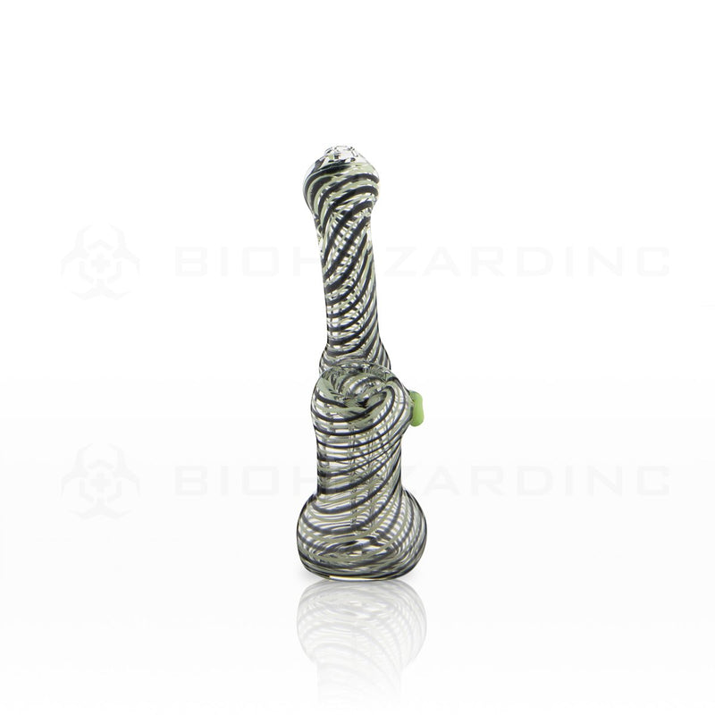 5" Latticino Striped Bubbler | Assorted Colors