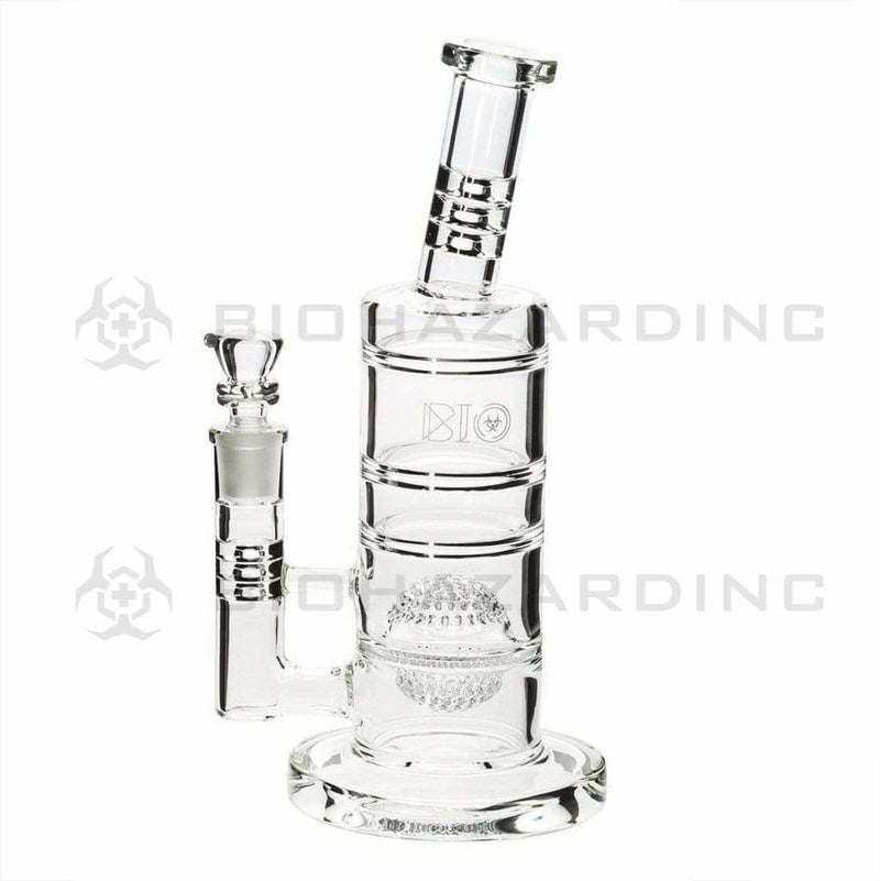 Bio Glass Glass Bong 10" BIO HD Globe Percolator Waterpipe - Gold BIO Logo