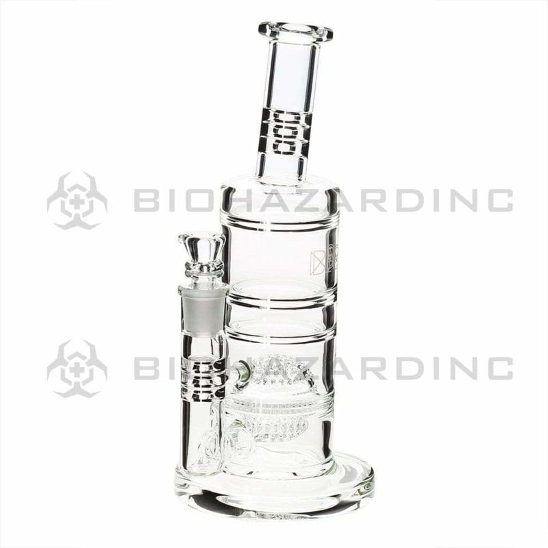 Bio Glass Glass Bong 10" BIO HD Globe Percolator Waterpipe - Silver BIO Logo