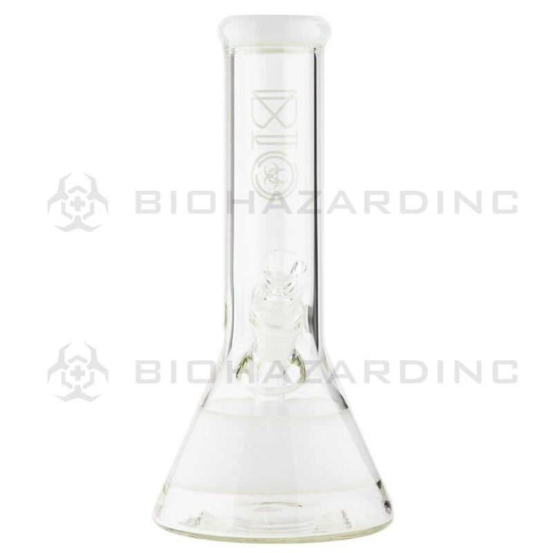 Bio Glass Glass Bong 10" BIO White Stripe 50 X 5 Beaker Waterpipe