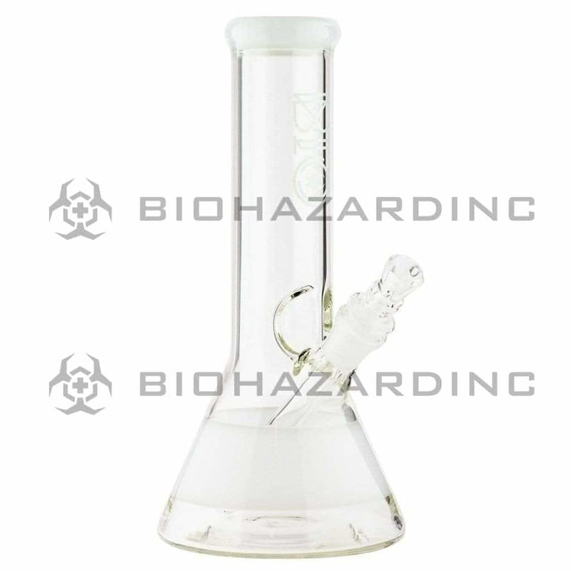 Bio Glass Glass Bong 10" BIO White Stripe 50 X 5 Beaker Waterpipe