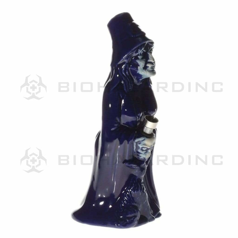 Biohazard Inc Ceramic Bong 10" Old Man Reaper Ceramic Waterpipe