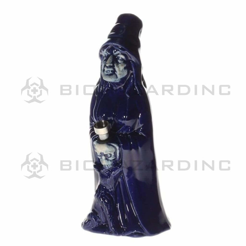 Biohazard Inc Ceramic Bong 10" Old Man Reaper Ceramic Waterpipe