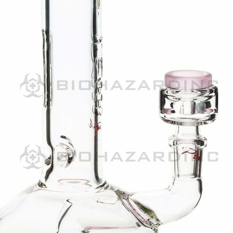 Pure Glass Glass Bong 10" PURE Pink Frost "Zuma" Waterpipe