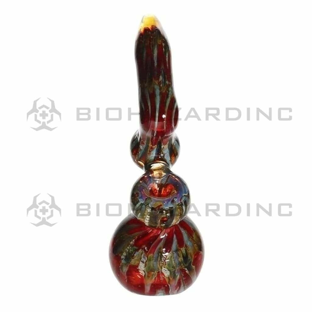 Biohazard Inc Glass Bubbler 10" Raked Sherlock Bubbler