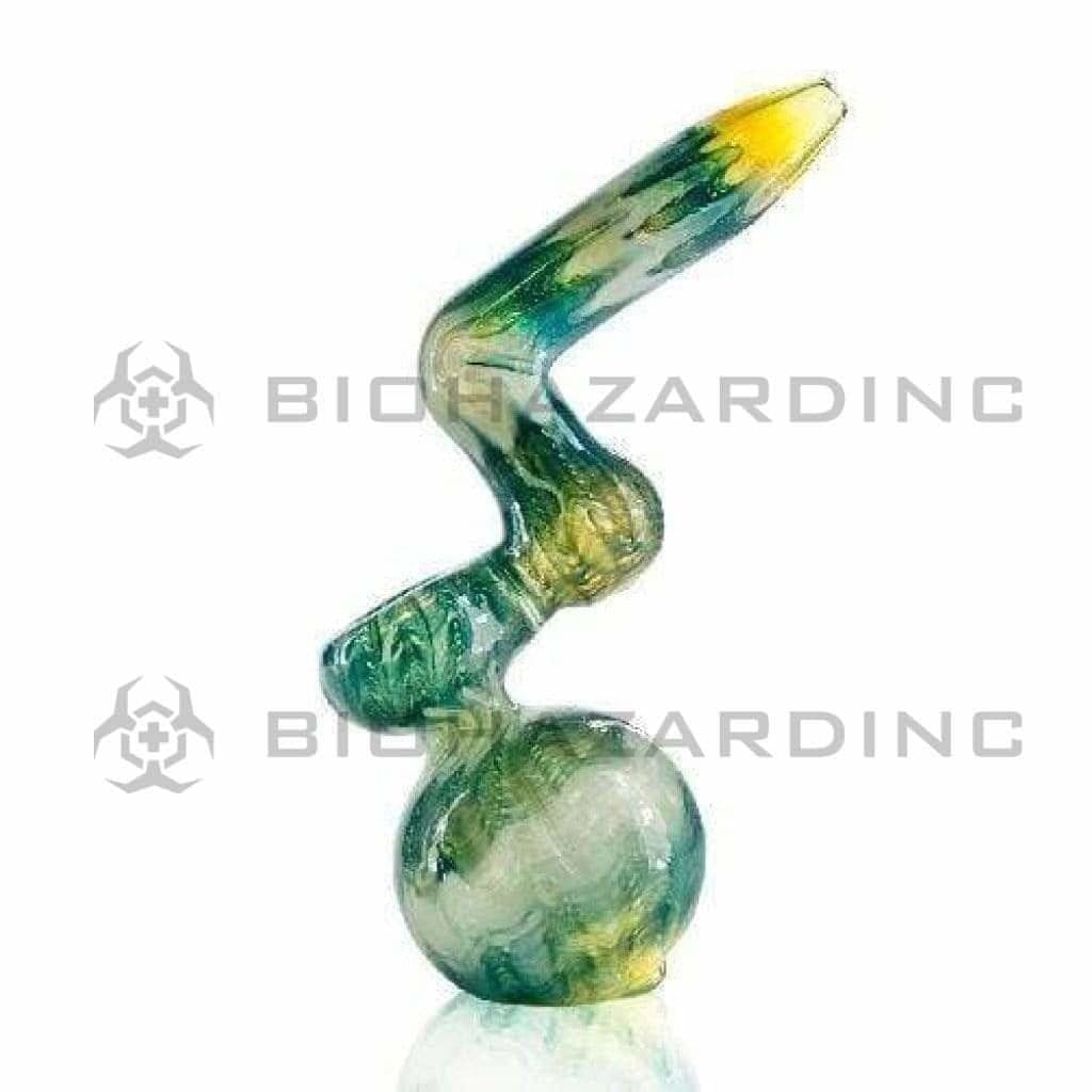 Biohazard Inc Glass Bubbler 10" Raked Sherlock Bubbler