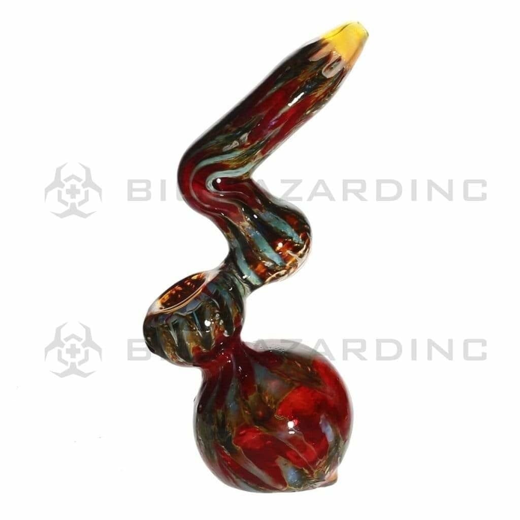 Biohazard Inc Glass Bubbler 10" Raked Sherlock Bubbler