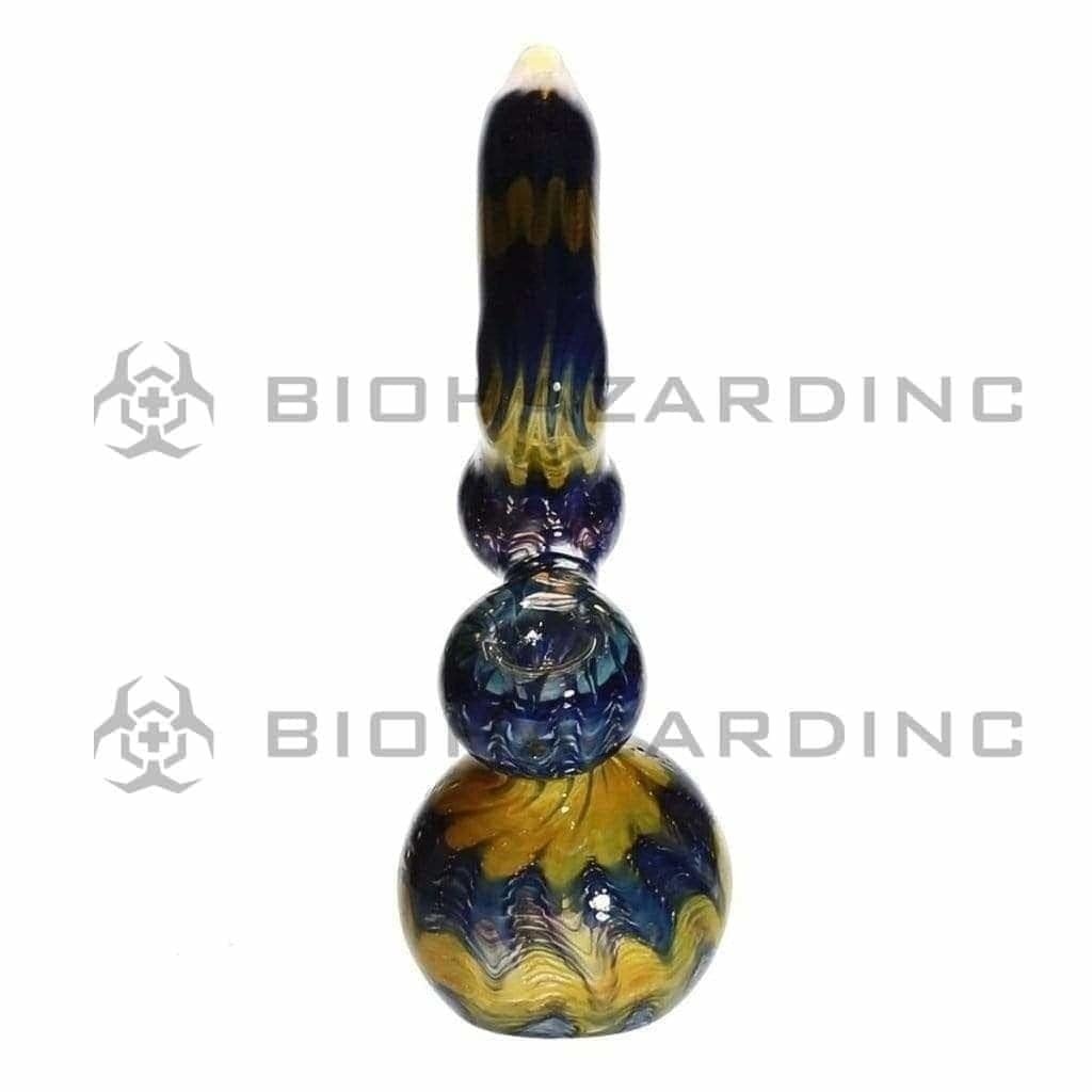 Biohazard Inc Glass Bubbler 10" Raked Sherlock Bubbler