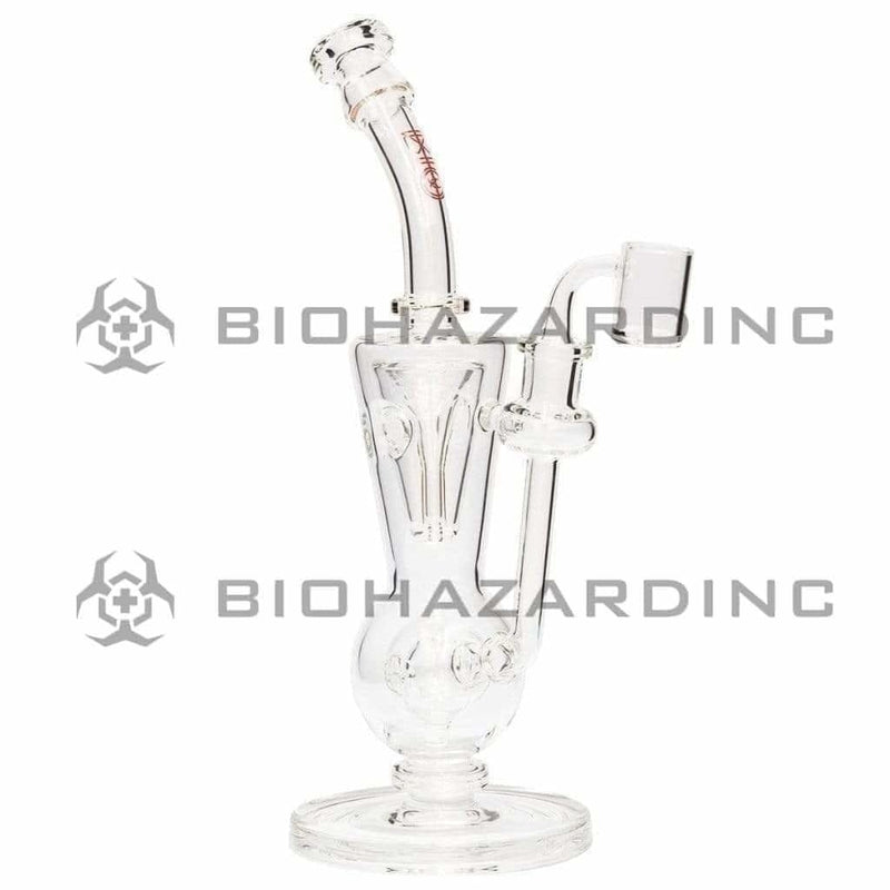 Bio Glass Glass Dab Rig 11" BIO VERTEX Rig - Red