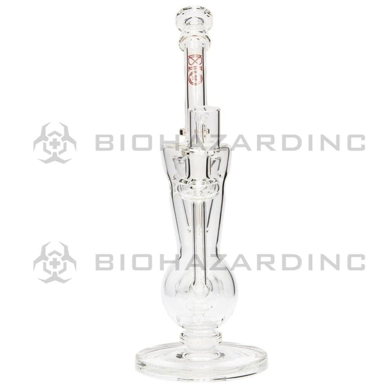 Bio Glass Glass Dab Rig 11" BIO VERTEX Rig - Red