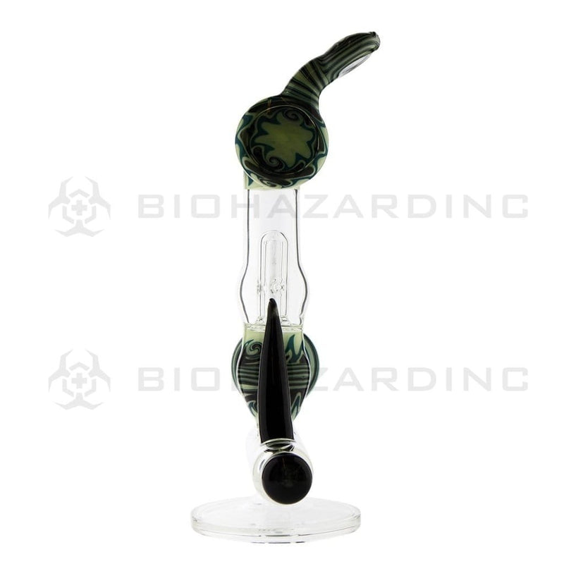 Biohazard Inc Glass Bong 11" Reversal Dome Perc Inline 14mm