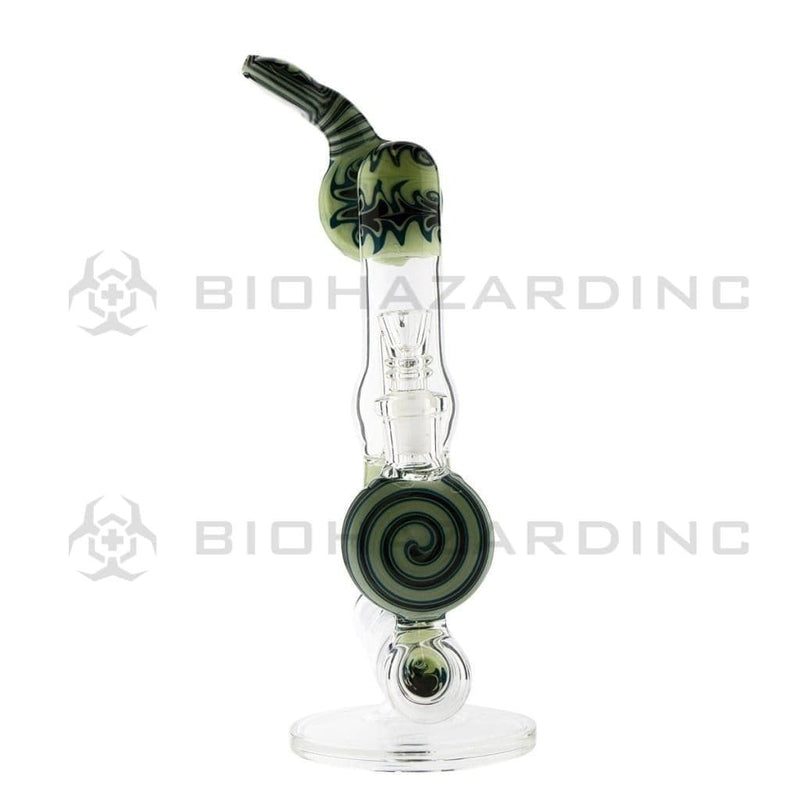 Biohazard Inc Glass Bong 11" Reversal Dome Perc Inline 14mm