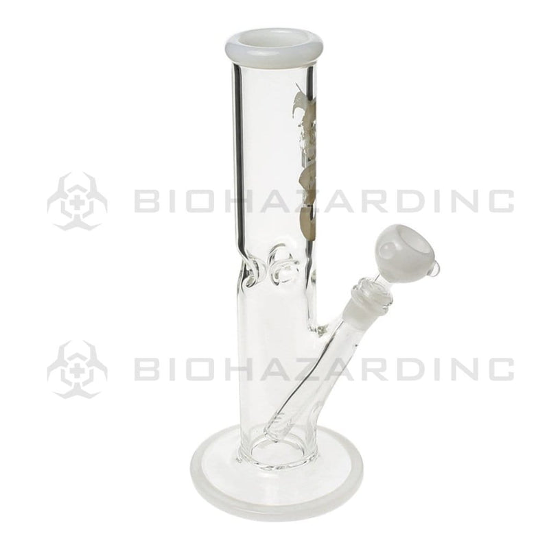 Bio Glass Glass Bong 12" BIO 50mm X 5mm Straight Waterpipe - White Trim