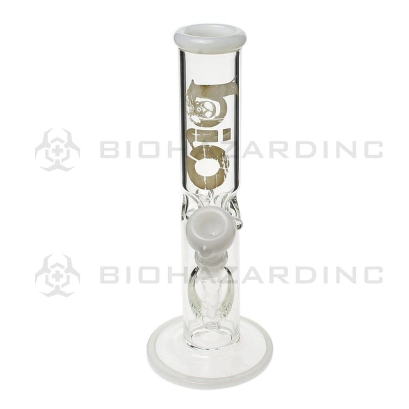 Bio Glass Glass Bong 12" BIO 50mm X 5mm Straight Waterpipe - White Trim