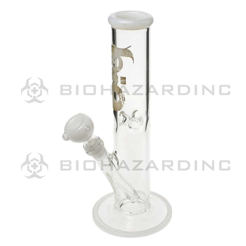 Bio Glass Glass Bong 12" BIO 50mm X 5mm Straight Waterpipe - White Trim