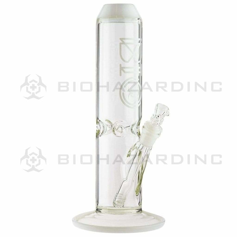 Bio Glass Glass Bong 12" BIO 65mm X 5mm Straight Waterpipe - White Trim