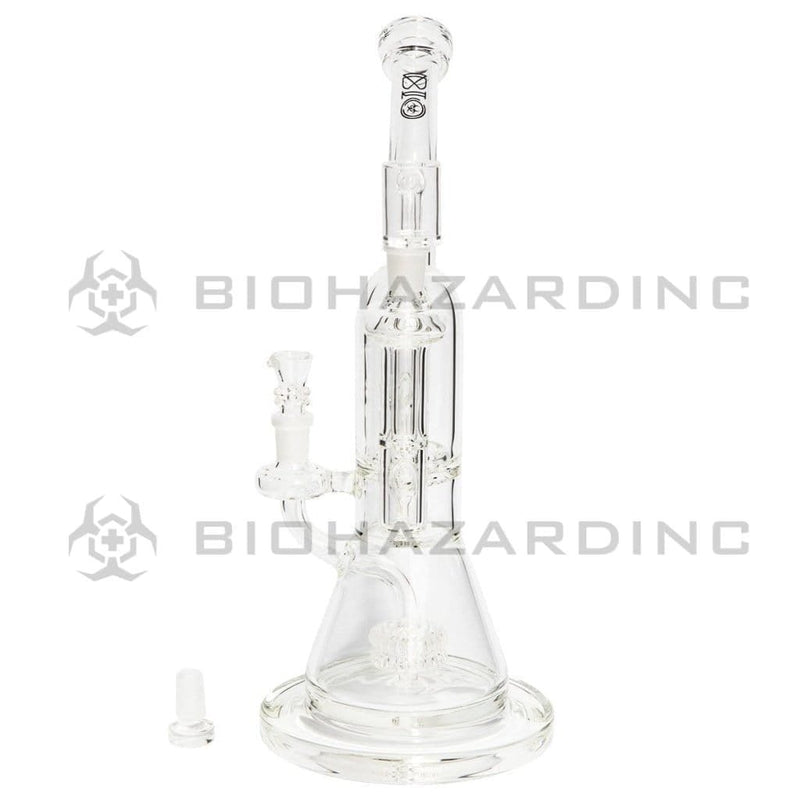 Bio Glass Glass Dab Rig 12" BIO GENESIS Stemless Dab Rig - Black