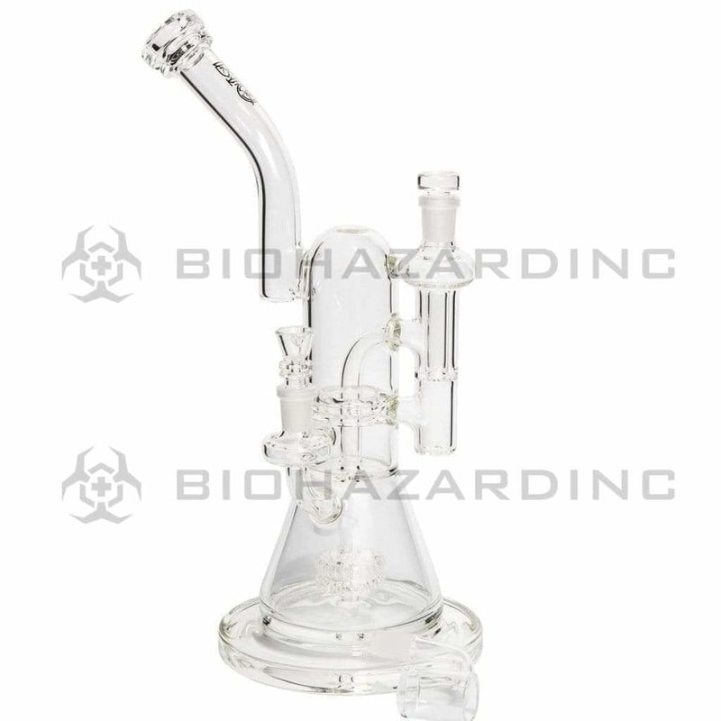 Bio Glass Glass Dab Rig 12" BIO GENESIS Stemless Dab Rig - Black