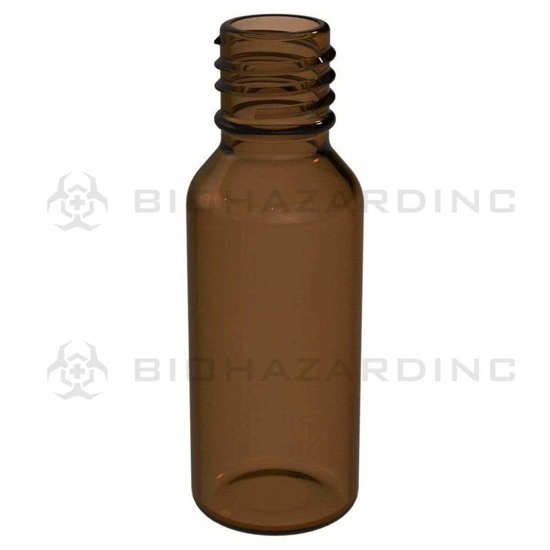 Biohazard Inc Glass bottles 1/2 oz Amber Boston Round - 540 Count