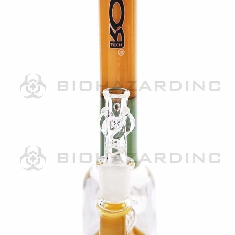 Roor Glass Bong 12" ROOR Stemless Fixed Slugger Waterpipe - Multi-Color w/ Black & White Logo