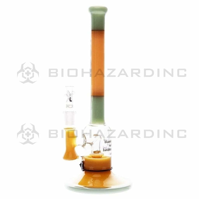 Roor Glass Bong 12" ROOR Stemless Fixed Slugger Waterpipe - Multi-Color w/ Black & White Logo