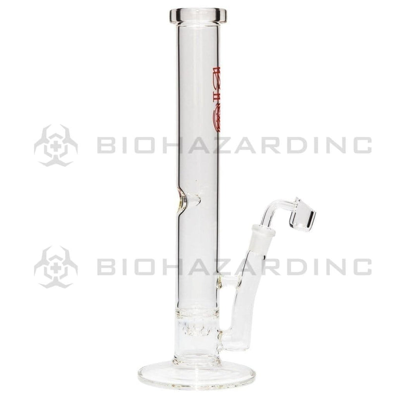 Bio Glass Glass Bong 13" BIO CHEMYST Stemless Diffuser Bong - Red