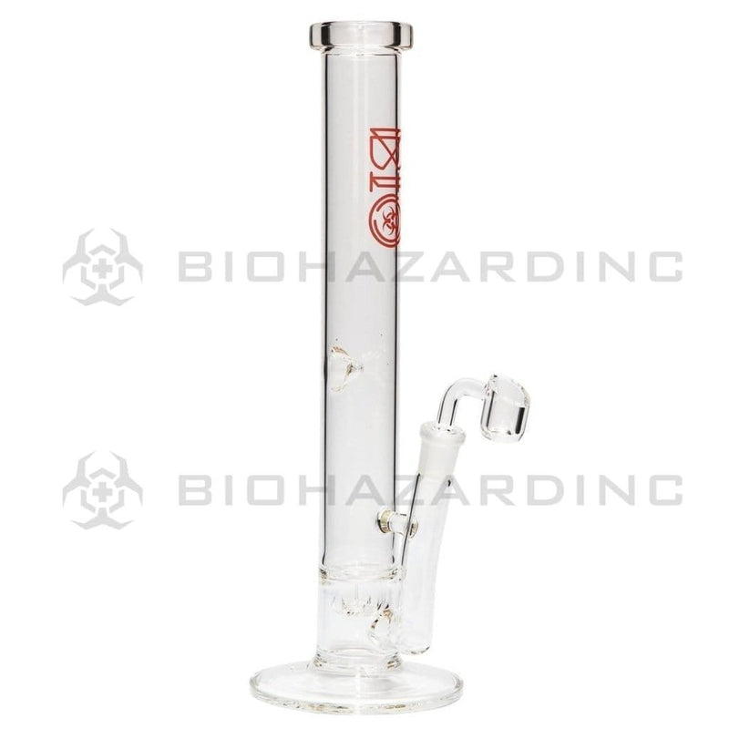 Bio Glass Glass Bong 13" BIO CHEMYST Stemless Diffuser Bong - Red