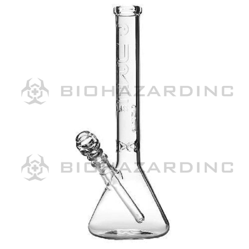 Biohazard Inc Glass Bong 14" PURE Classic Beaker Bong - Clear