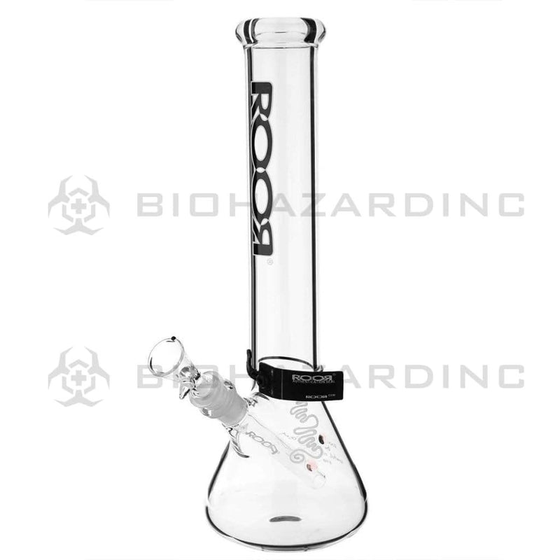 Roor Glass Bong 14" ROOR Classic Beaker Waterpipe - Black Logo - 50mm x 5mm