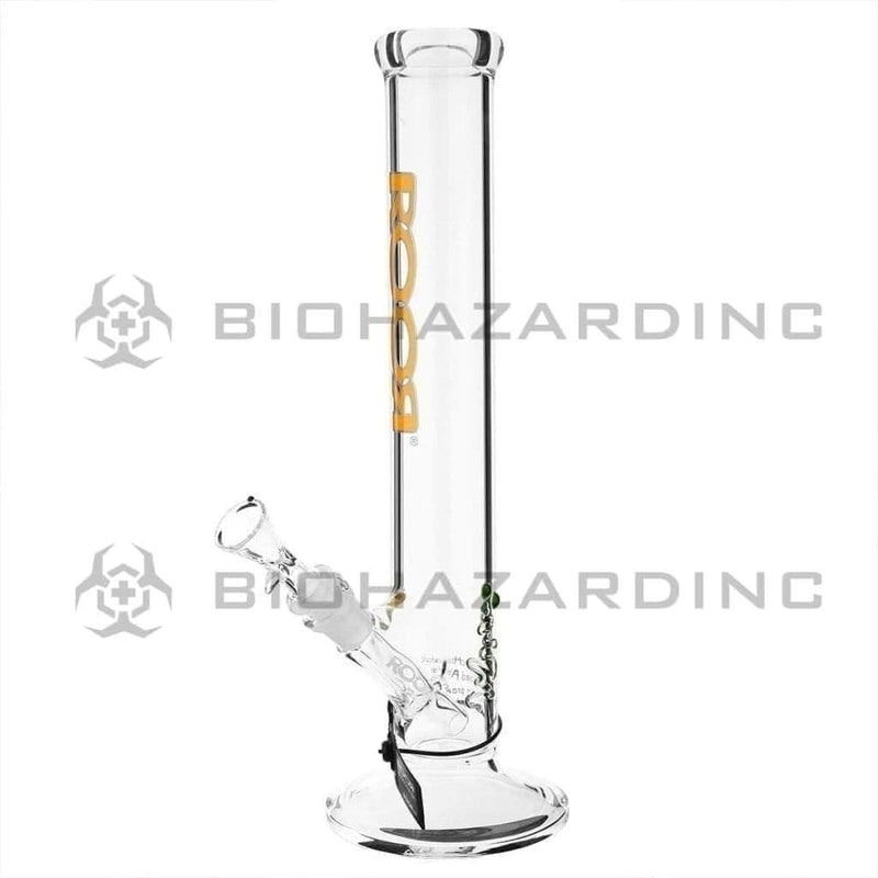 Roor Glass Bong 14" ROOR Classic Straight Waterpipe - Orange Logo - 50mm x 5mm