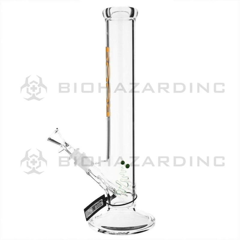 Roor Glass Bong 14" ROOR Classic Straight Waterpipe - Orange Logo - 50mm x 5mm