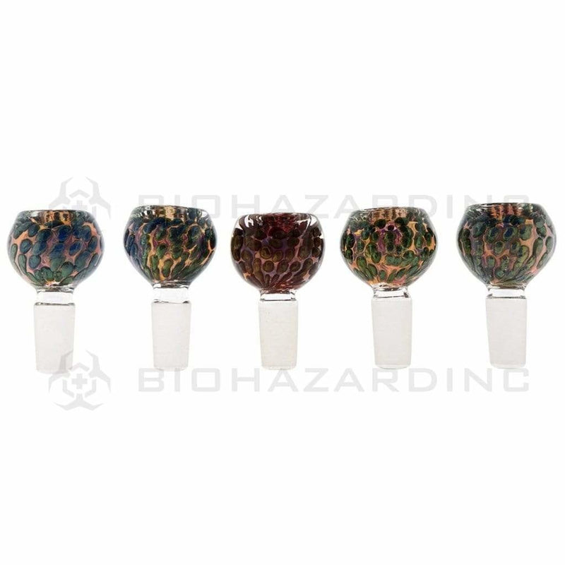 Biohazard Inc 14mm Bowl 14mm Assorted Honeycomb Bowl - 5 Pack