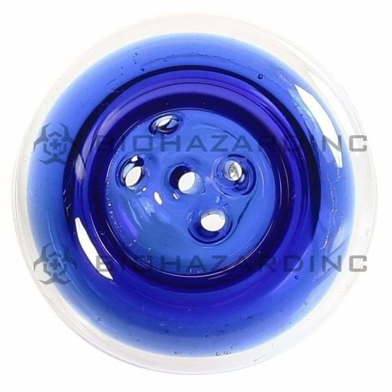 Biohazard Inc 14mm Bowl 14MM BOWL 5 HOLE BLUE TRIM