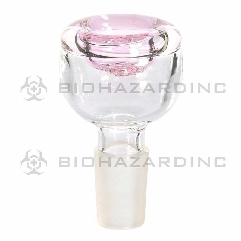 Biohazard Inc 14mm Bowl 14MM BOWL 5 HOLE PINK TRIM