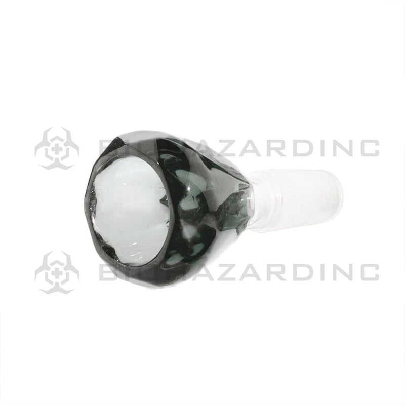 Biohazard Inc 14mm Bowl 14mm Diamond Bowl - Smoke Black