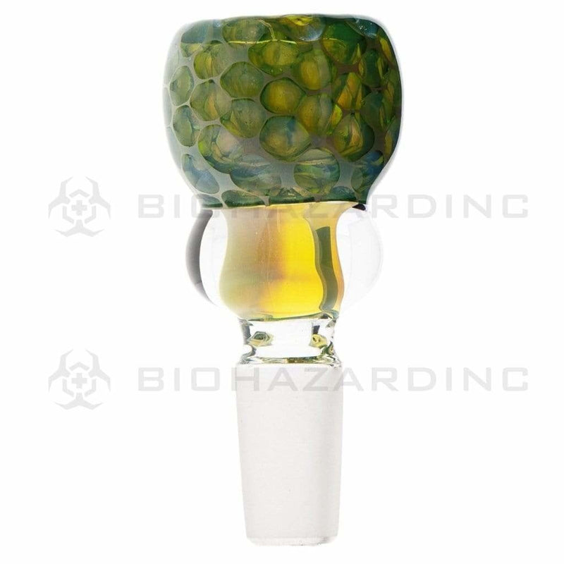 Biohazard Inc 14mm Bowl 14mm Pastel Fumed Honeycomb Bowl - 5 Pack