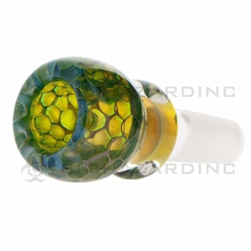 Biohazard Inc 14mm Bowl 14mm Pastel Fumed Honeycomb Bowl - 5 Pack