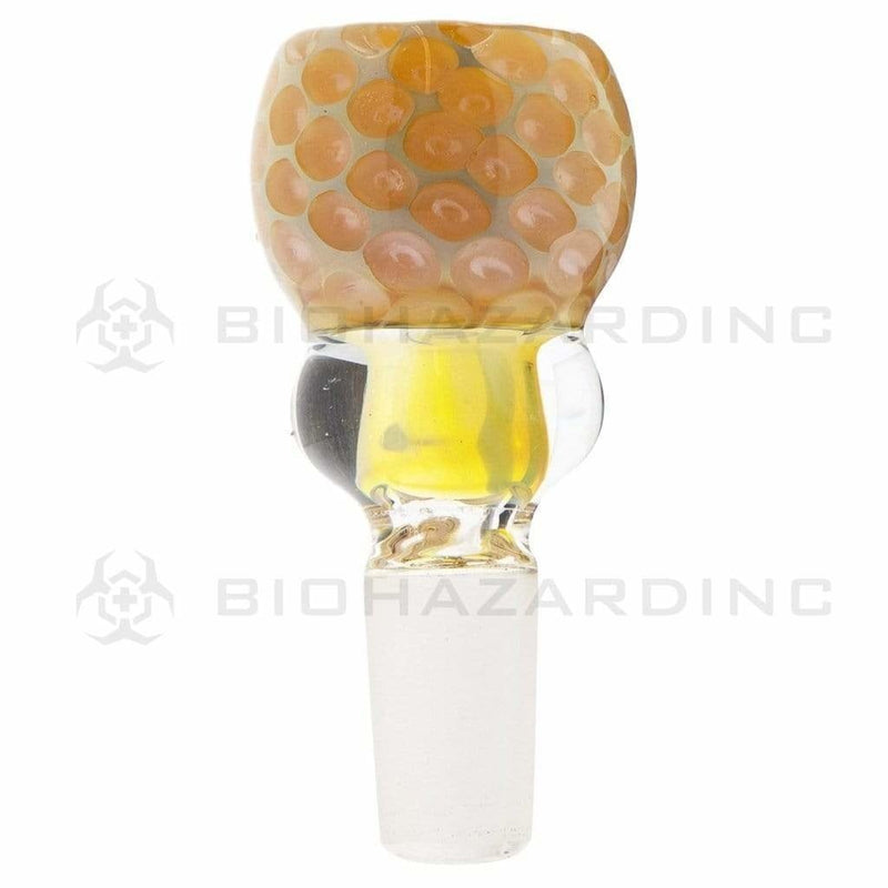 Biohazard Inc 14mm Bowl 14mm Pastel Fumed Honeycomb Bowl - 5 Pack