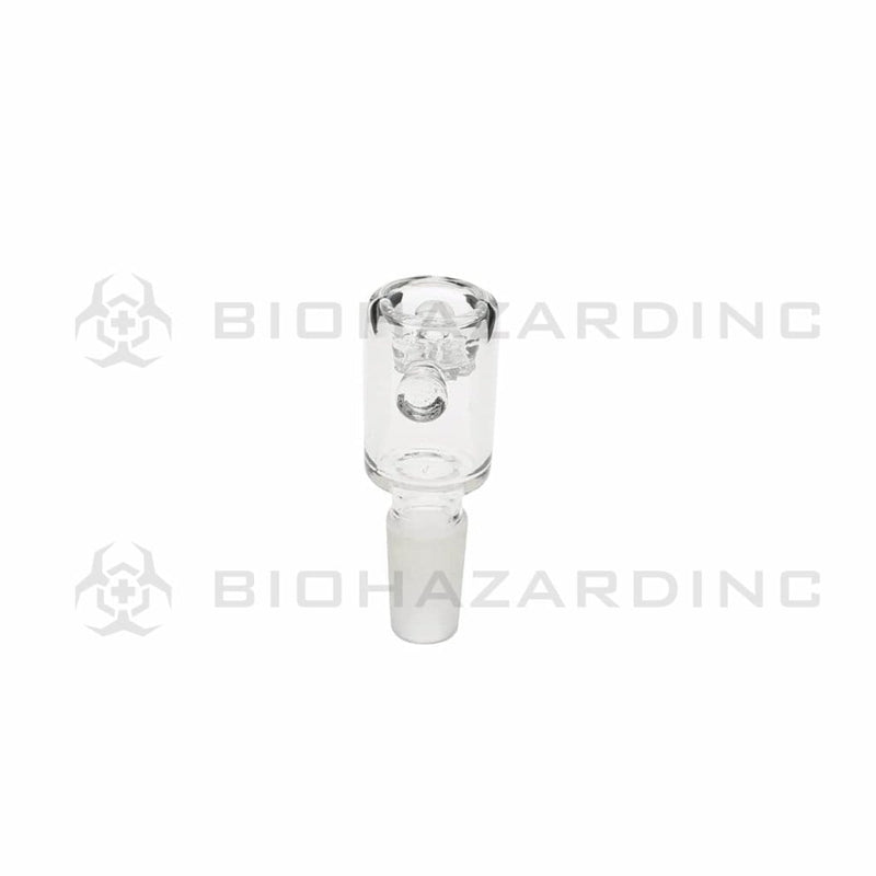 Biohazard Inc 14mm Bowl 14mm Screen Bowl -  Clear Handles