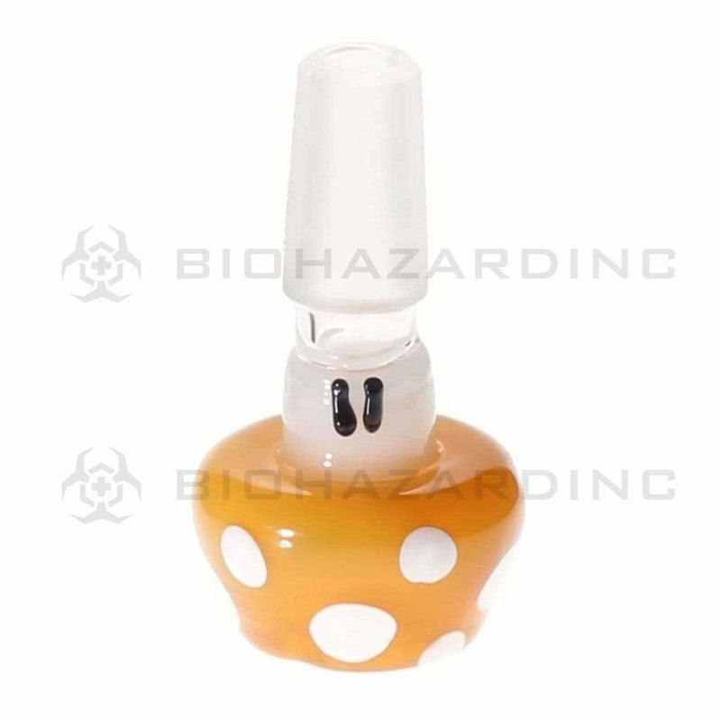 Biohazard Inc 14mm Bowl 14mm Yellow Mushroom Bowl