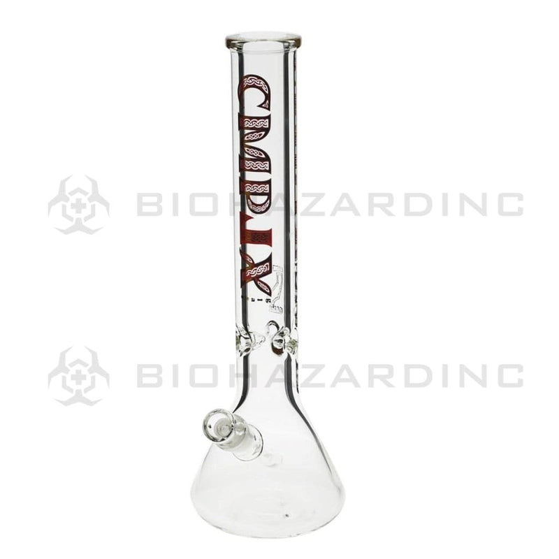 CMPLX Glass Bong 15" 9mm CMPLX Beaker - Red