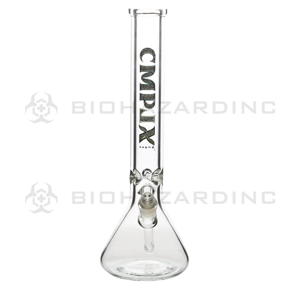 CMPLX Glass Bong 15" 9mm CMPLX Beaker - White