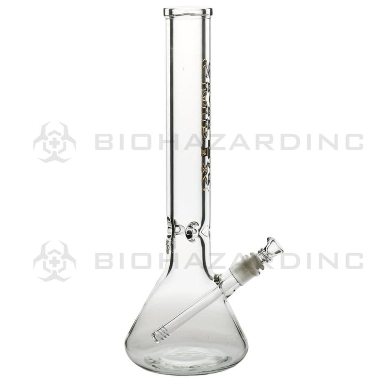 CMPLX Glass Bong 15" CMPLX Beaker Waterpipe | 50mm x 9mm - Black